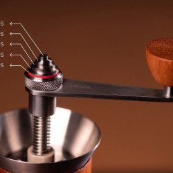 ARAM coffee + suport + manometru (brown)