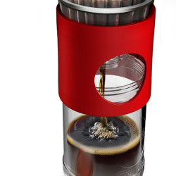 Aparat de cafea de voiaj Cafflano Go-brew (roșu)