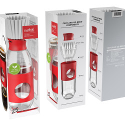 Aparat de cafea de voiaj Cafflano Go-brew (roșu)