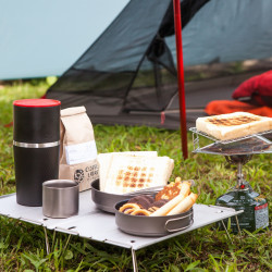 Aparat de cafea de voiaj Cafflano Classic (negru) + râșniță