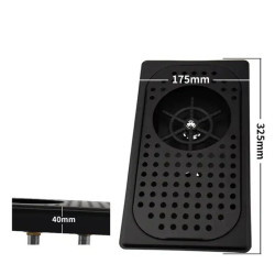 Clătitor de pahare / dimensiunea cești S - negru | 4Barista