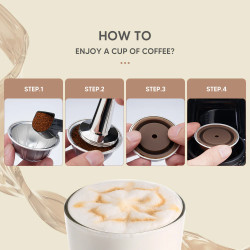 Capace din silicon pentru Nespresso Vertuo - 2 buc