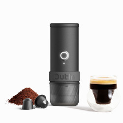 Outin Mino (Space grey) - espressor de voiaj