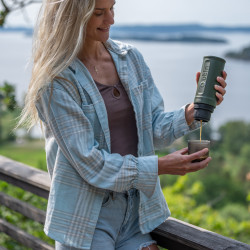 Outin Nano (Forest Green) - aparat de cafea de călătorie