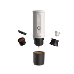 Outin Nano (Pearl White) - aparat de cafea de călătorie