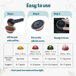 Husa din silicon SEALPOD pentru capsule Vertuoline - 4 buc